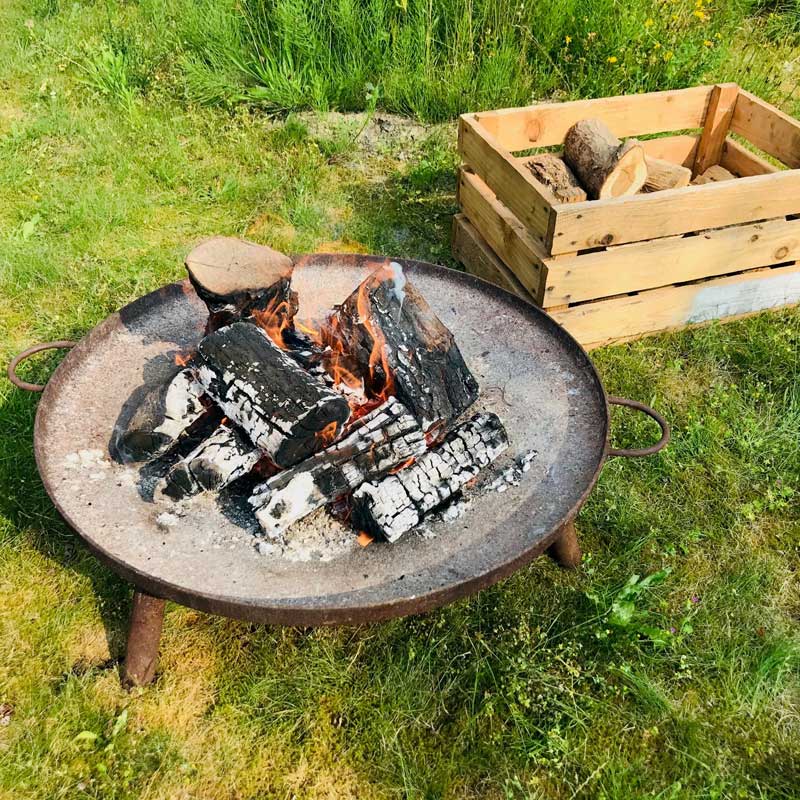 Uitvaart in de natuur vuurschaal