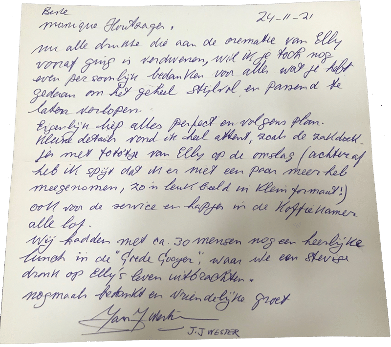 Handgeschreven referentie